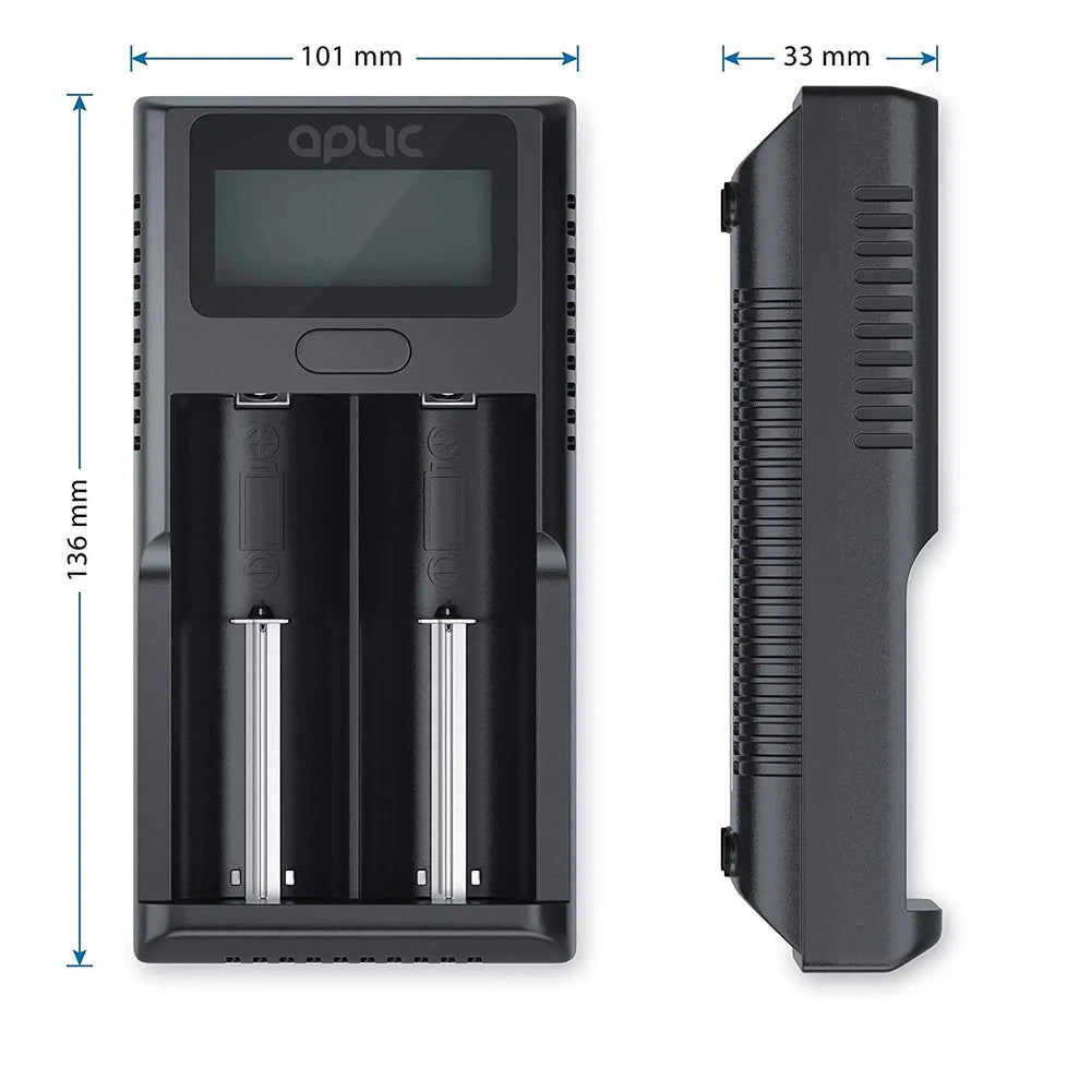 Chargeur USB intelligent pour piles Li-Ion et NI-MH/NI - 2 bay