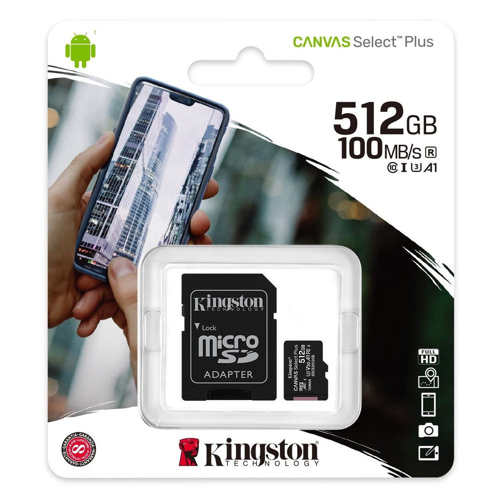 Carte microSD Canvas Select Plus 512Go